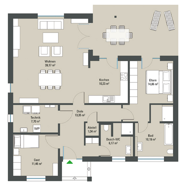 Grundriss tx_gussekhousedatabase_linkbox.layout_flat1groundfloor.full von Frankenwald